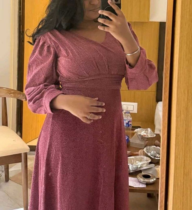 Sparkly Pink Long Dress