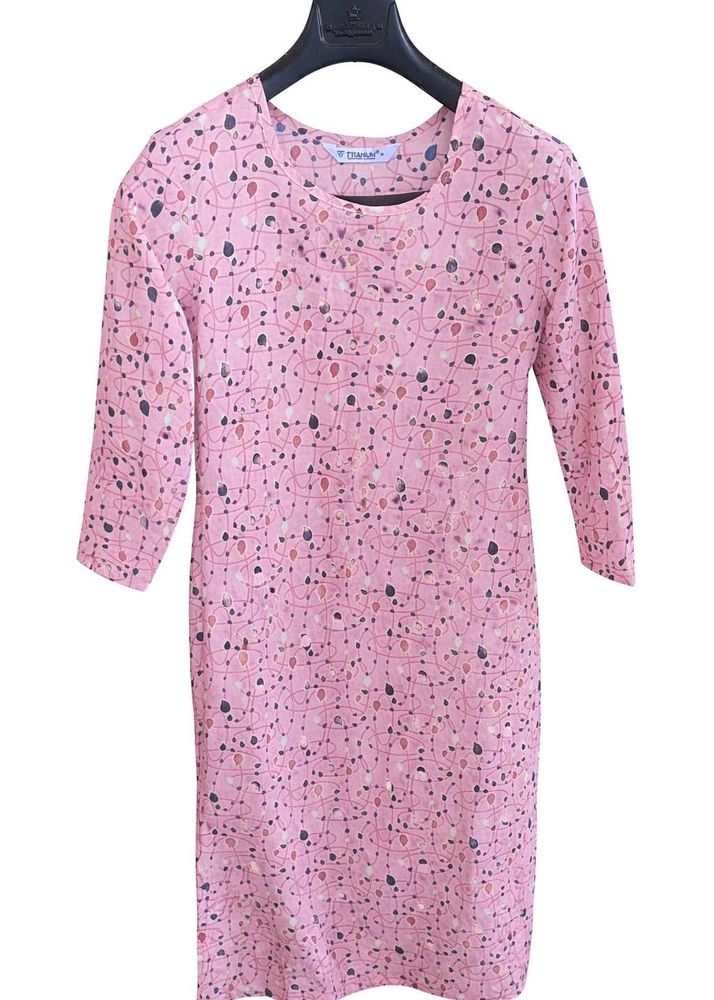 Light Pink Long Kurti – Size M