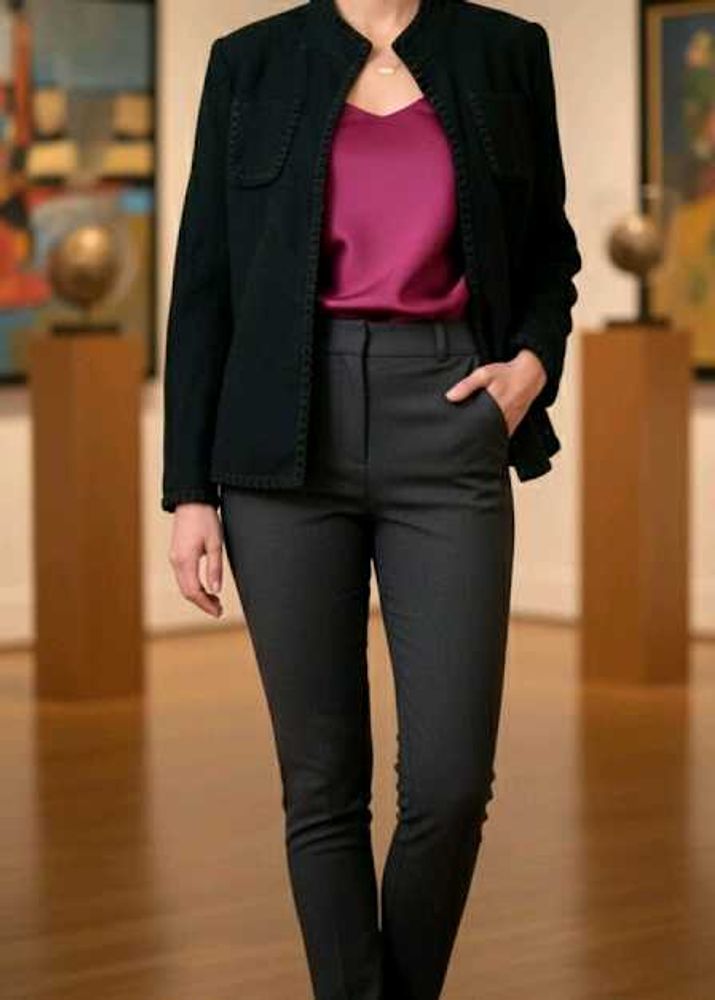 Vintage Collarless Jacket