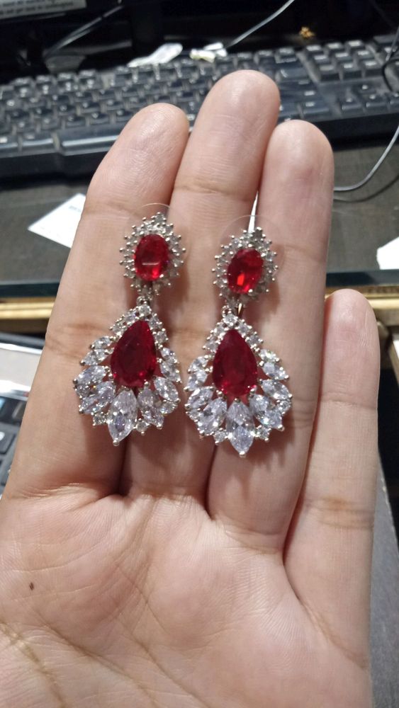 cubic zicronia earrings