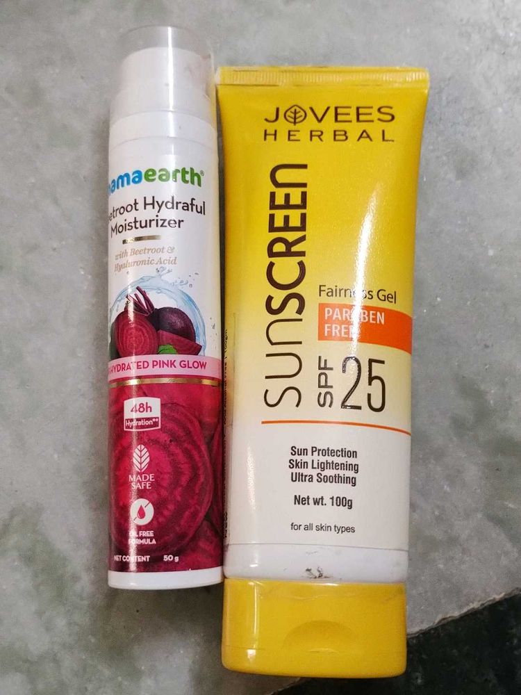 Moisturizer And Sunscreen