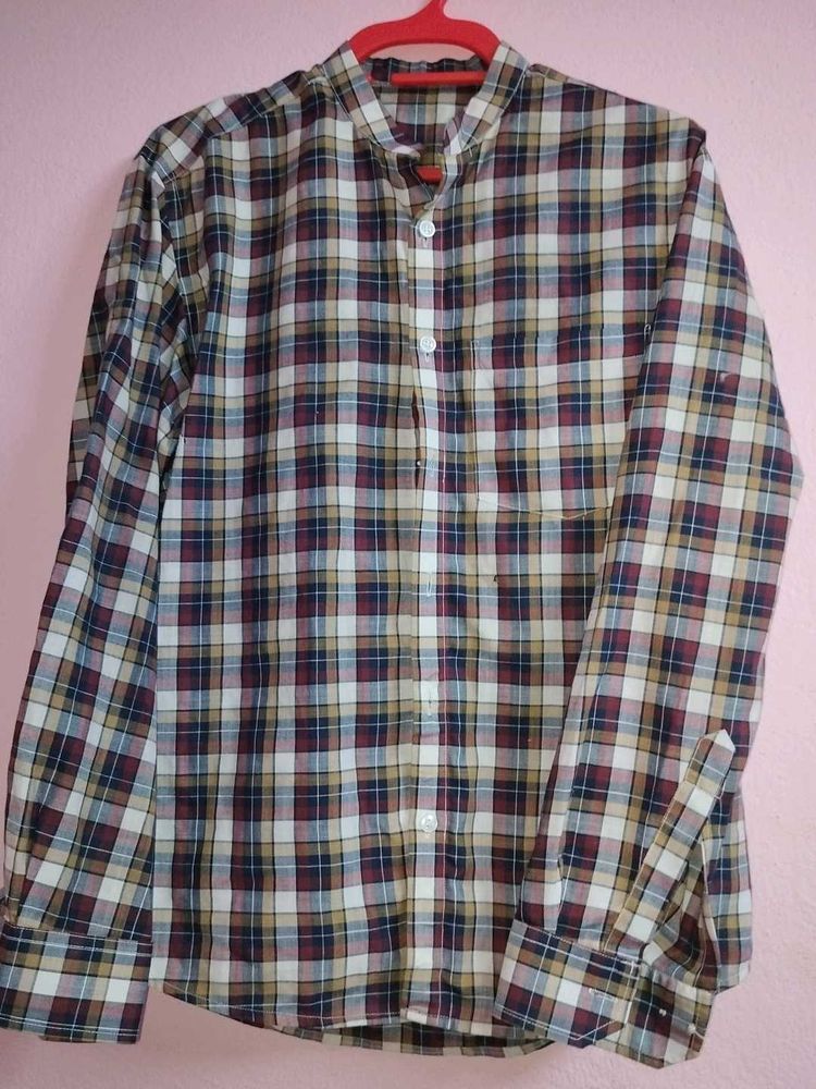 Checked Casual Shirt XL Size