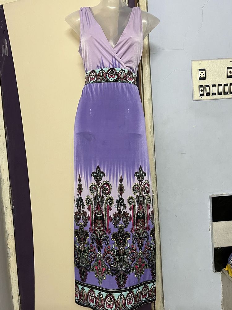 Korean Long Designer Printed One Piece