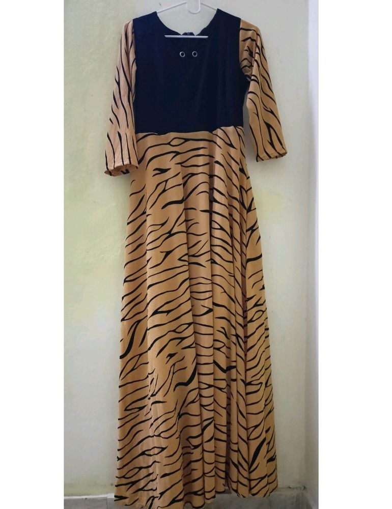 Leopard Print Long Maxi Dress.