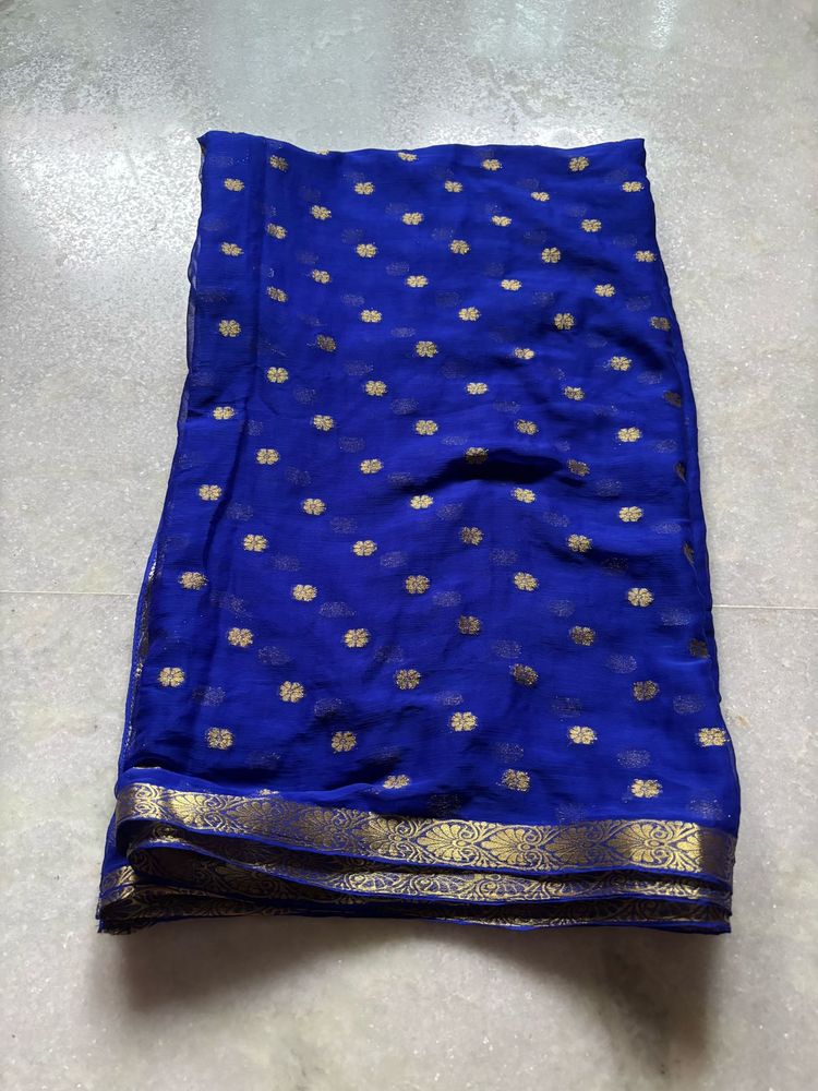 Blue &amp; Gold Dupatta