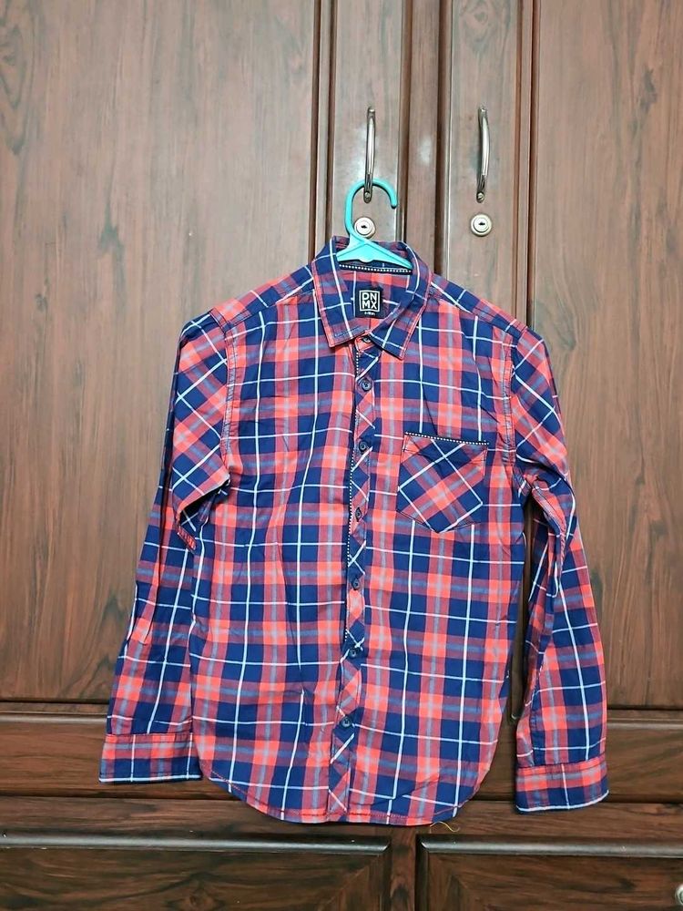 boys check shirt 9 to 10 years