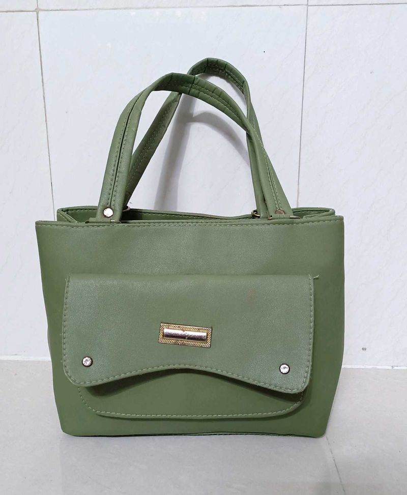 Women Green Handbag