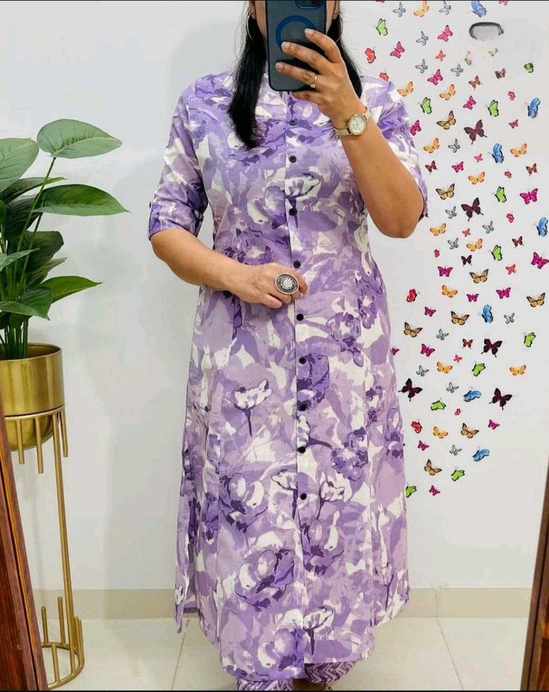 Floral Print Kurta