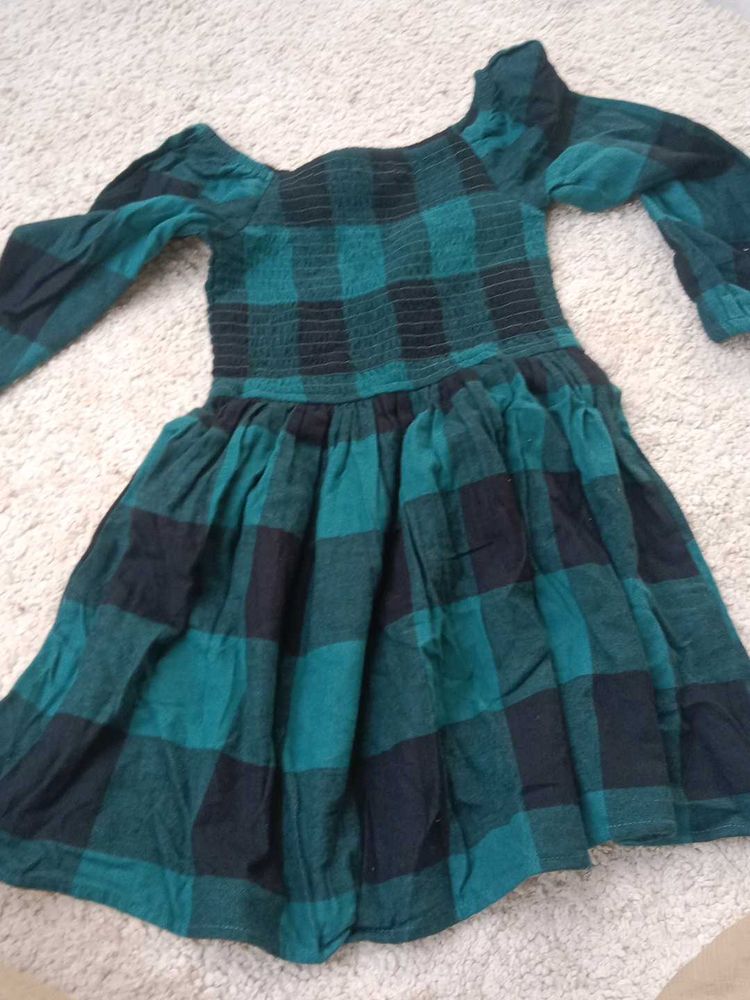 Green Plaid Dress