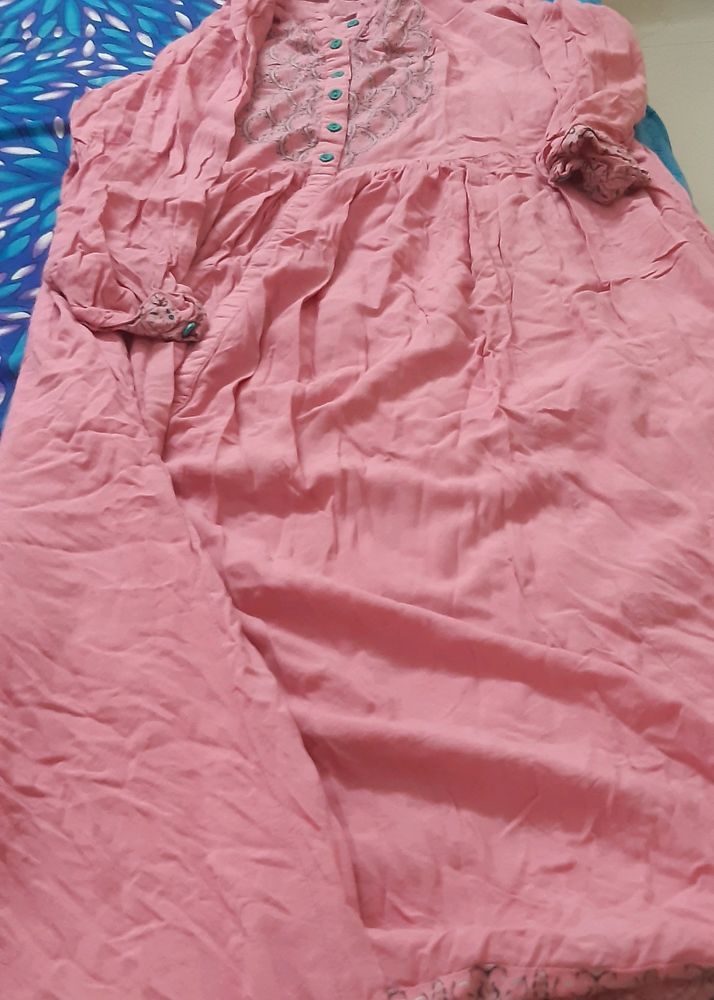 Pink anahi Kurti