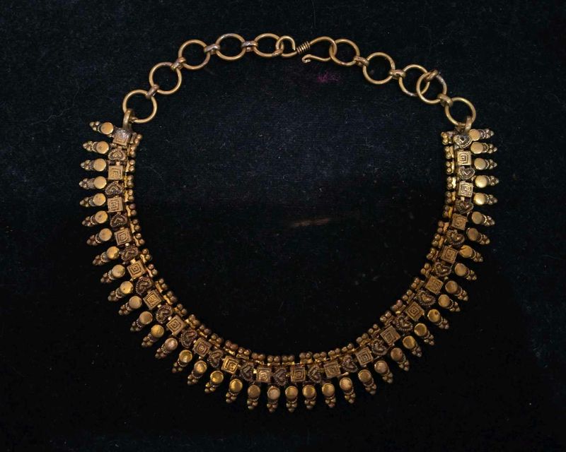 Beautiful Gold Oxidised Choker For Women And Girls