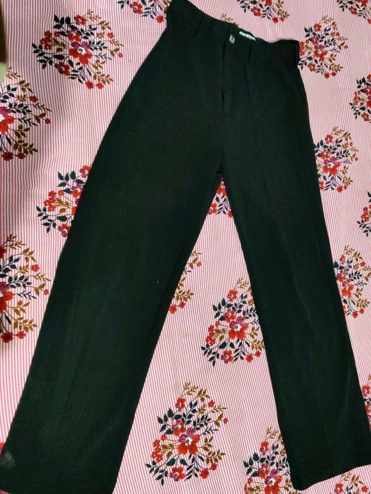 Black Straight Leg Pants