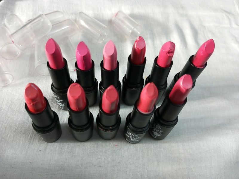 11 Pcs Different Nudes Pink Lipstick
