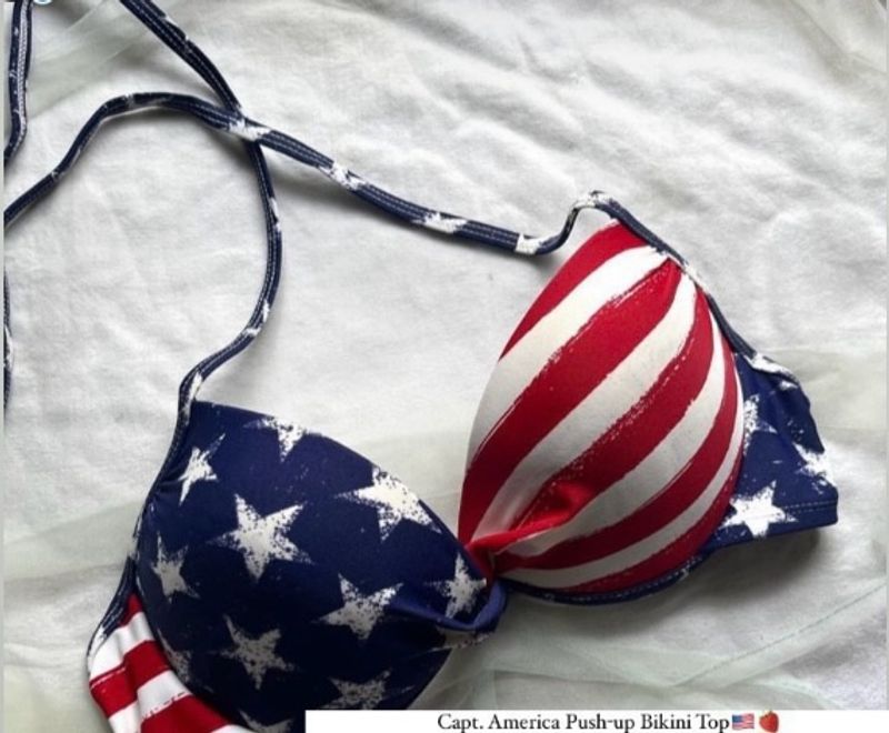 Captain America Pushup Bikini Top