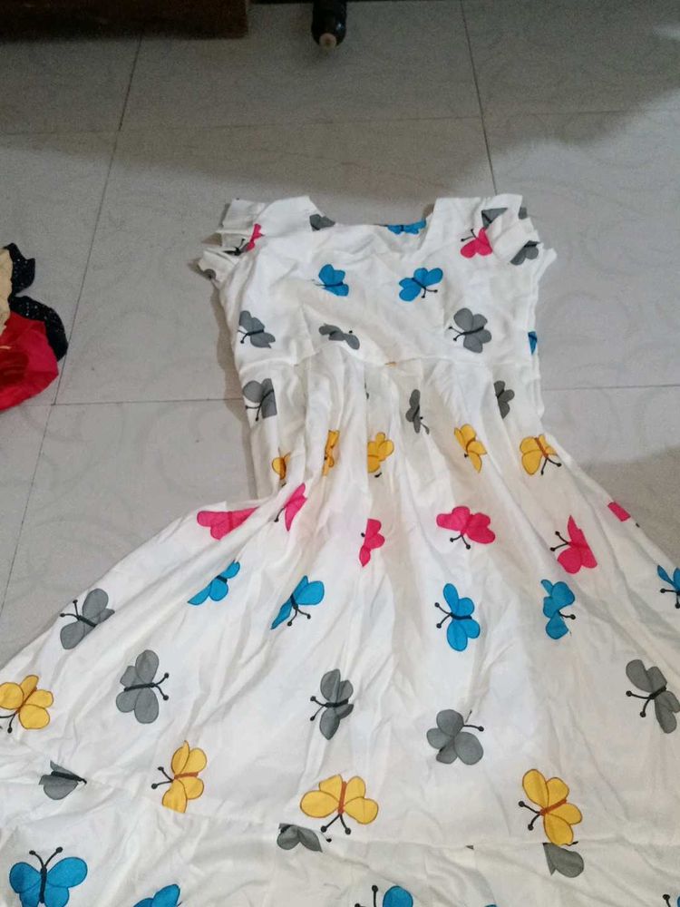 Butterfly Print  Never Use Dress