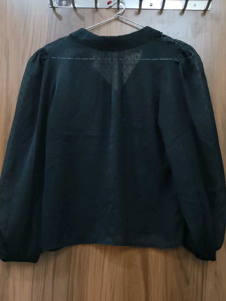 Elegant Black Full sleeve top