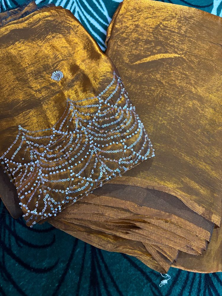 Fuschia Pink  pro premium Embellished Saree