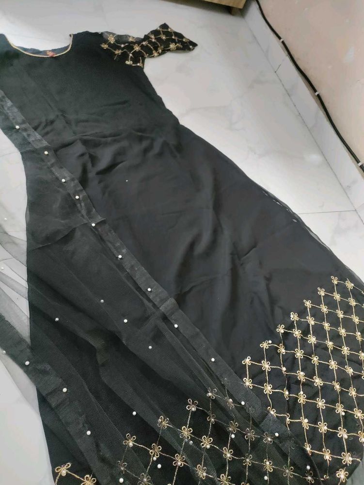 Elegant Black Ethnic Gown