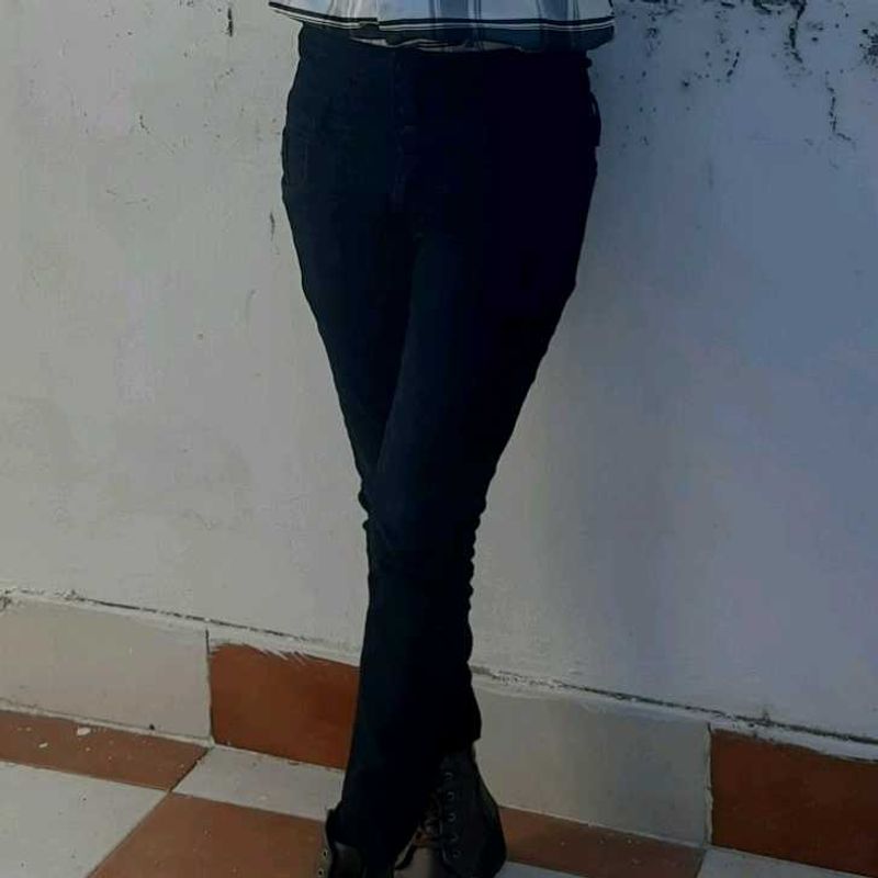 High Waist Black Jeans