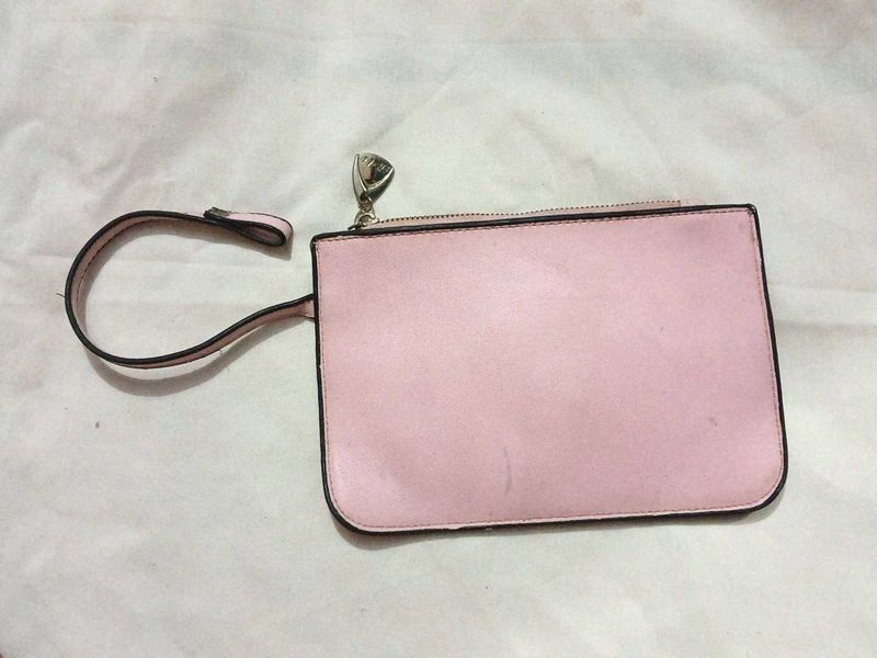 Pink Wristlet Pouch