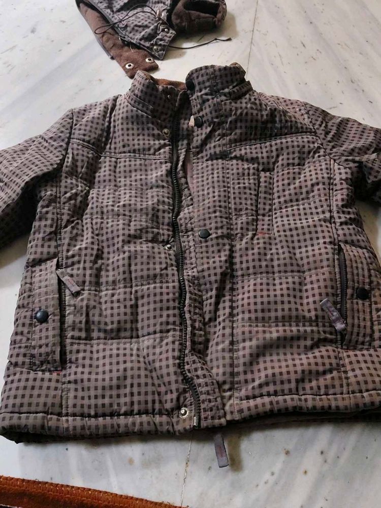 Checkered Padded Jacket Uropean Brand