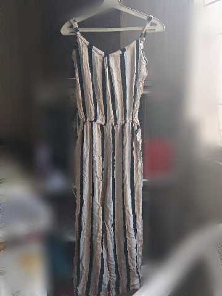 Striped Casual Jumpsuit