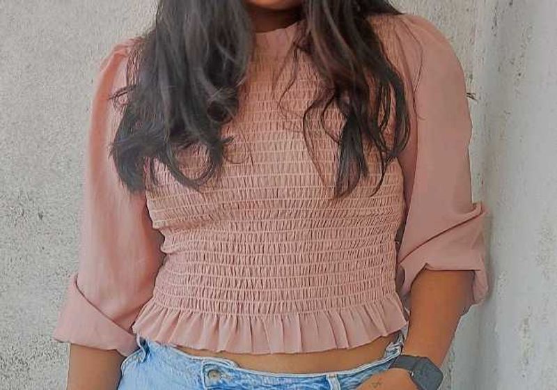 Peach Cute Top