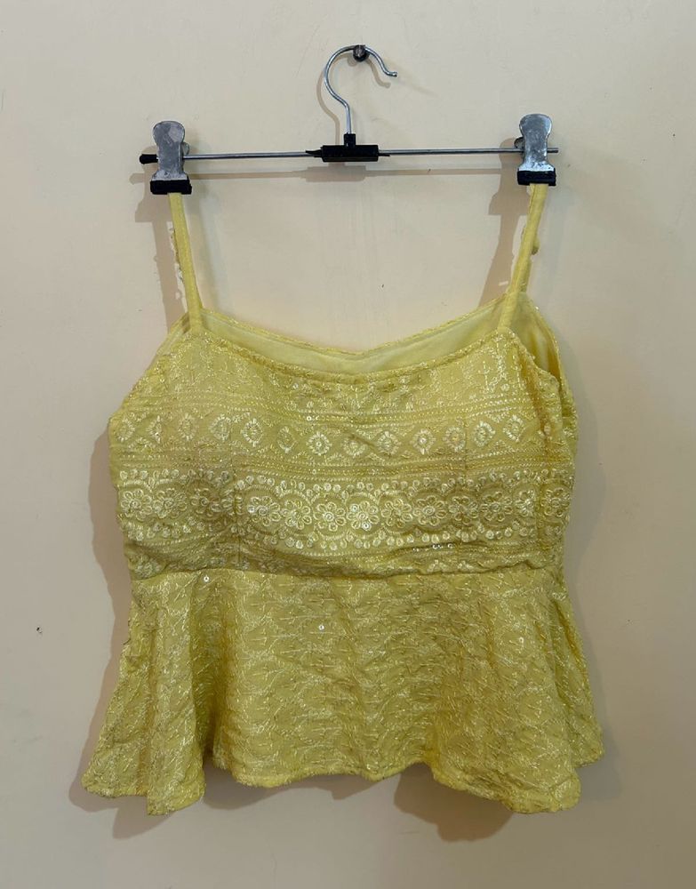 Short Chikankari Kurti