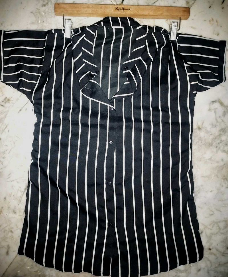 Striped Button-Down Shirt