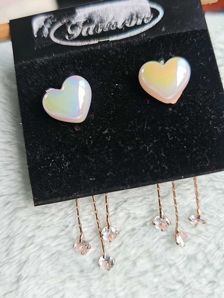 Heart Drop Earrings