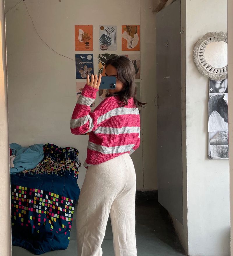 Striped Knit Sweater