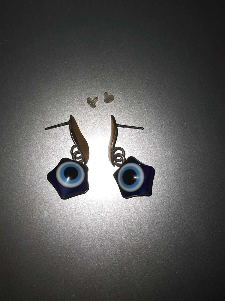 Evil Eye Star Earrings