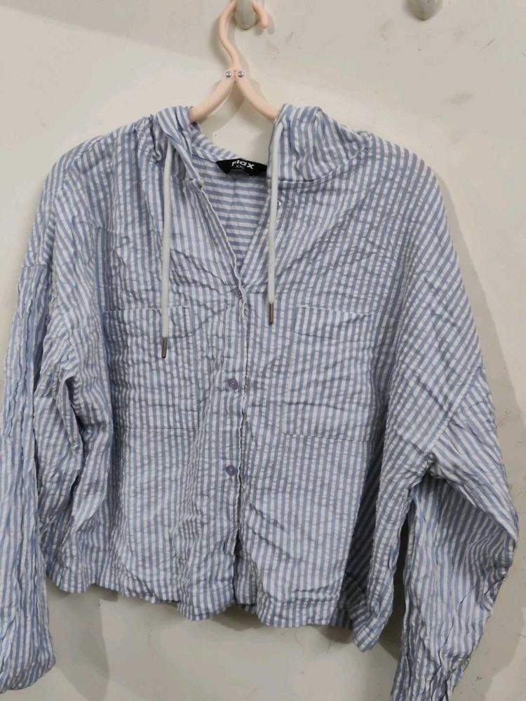 Striped Hoodie Shirt