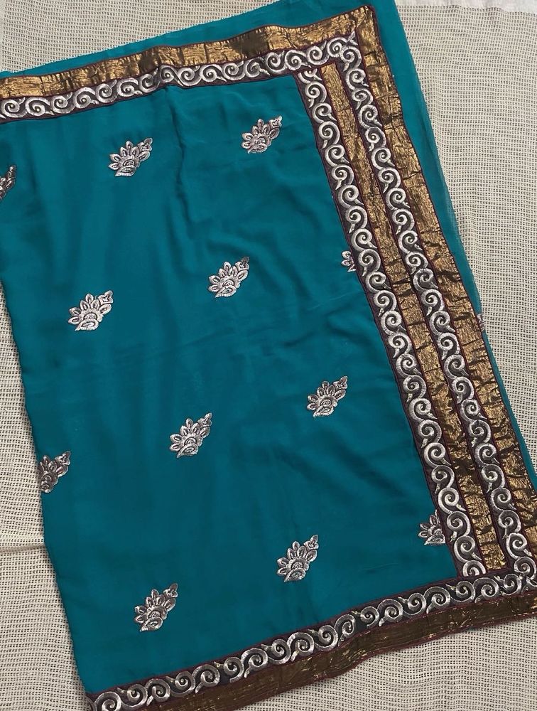 New Saree With Blouse