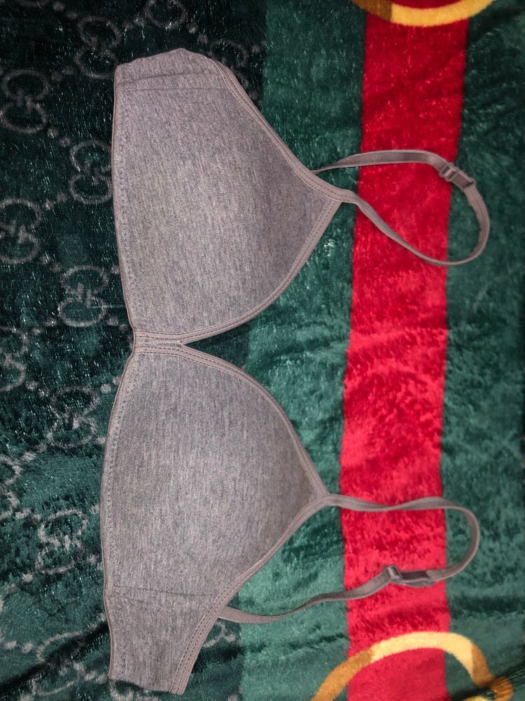 Grey Paded Bra