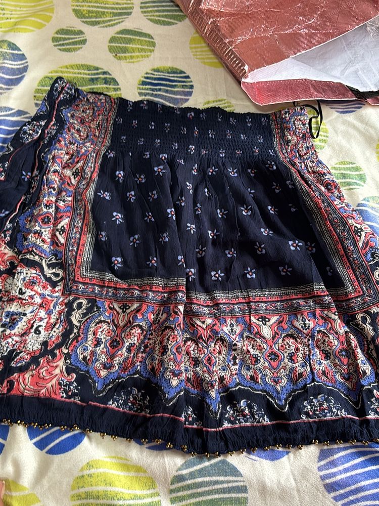 Cute Cotton Ethnic Skirt - Boho Chic