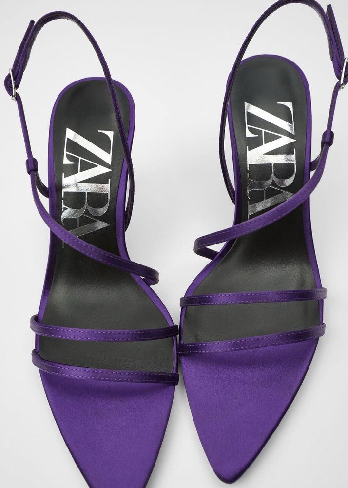 Zara Satin Sling back Heel