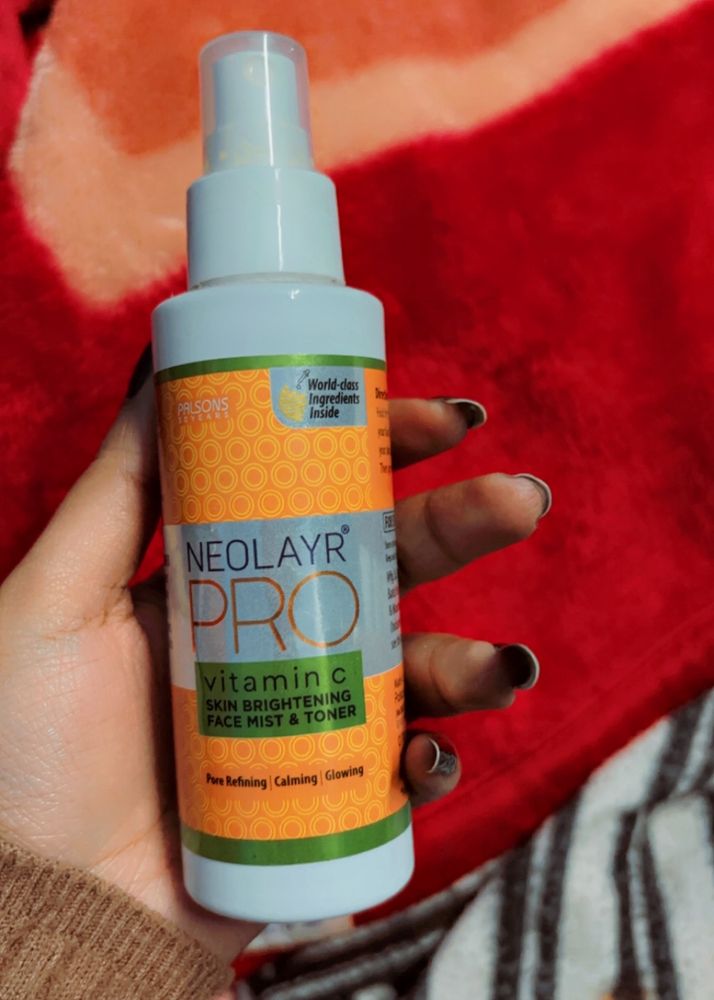 neolayer pro vitamic c skin brightening face mist