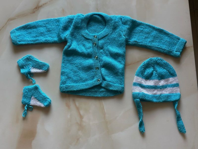 Adorable Knitted Baby Outfit