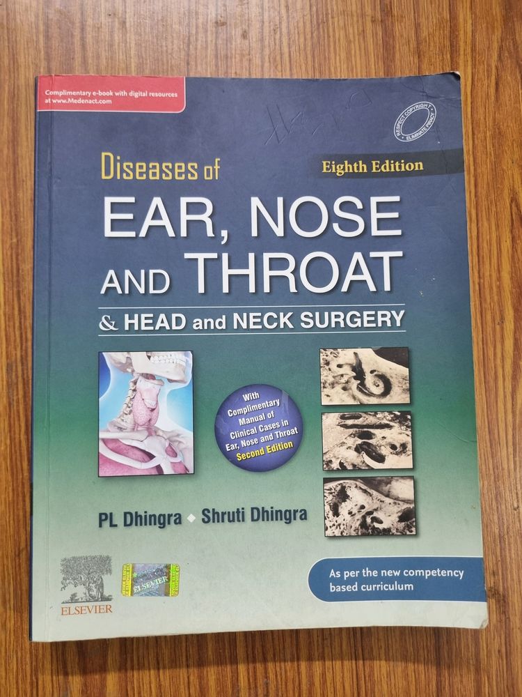 ENT Book By Dhingra 8th Edition