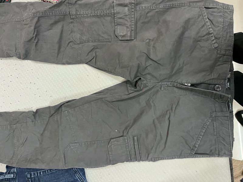 Gray Cargo Pants
