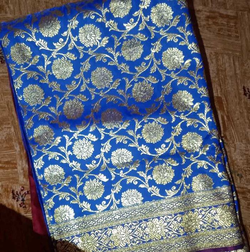 Elegant Blue Banarasi Saree