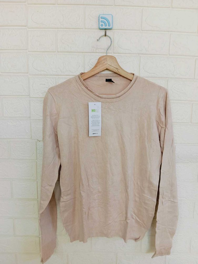 Light Beige Knit Sweater