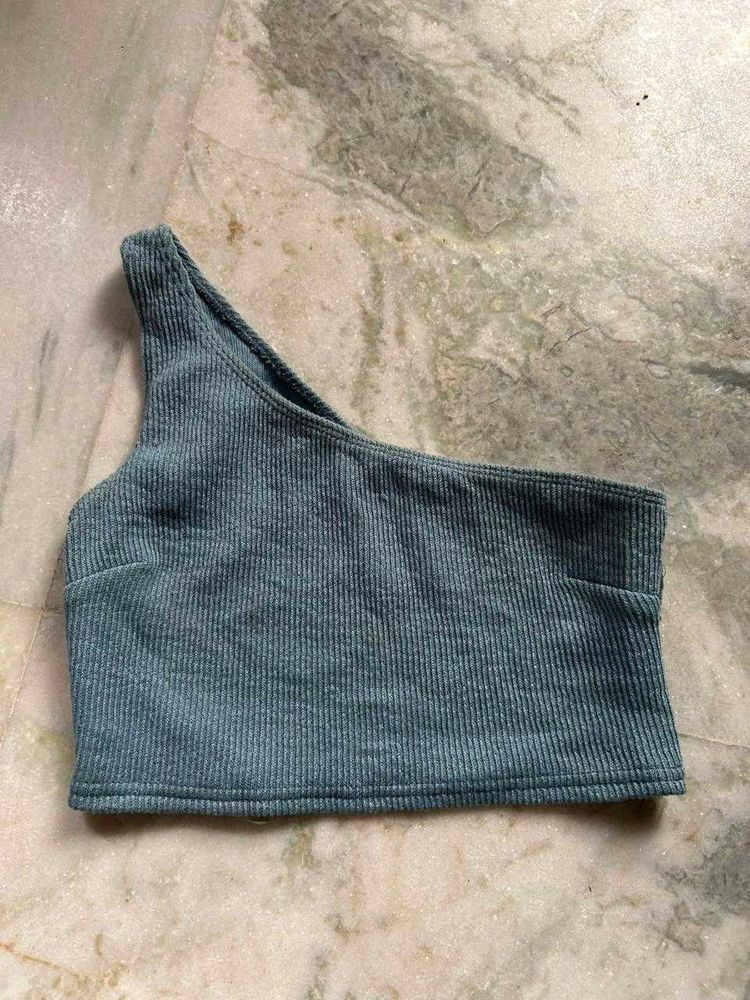 One Shoulder Crop Top