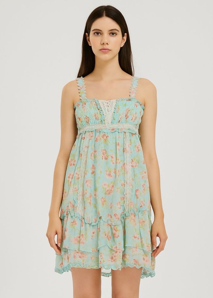 Floral Print Mini Dress