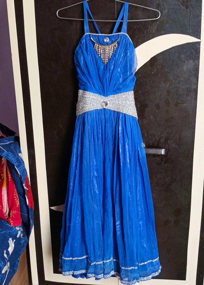 Blue Gown With Jacket