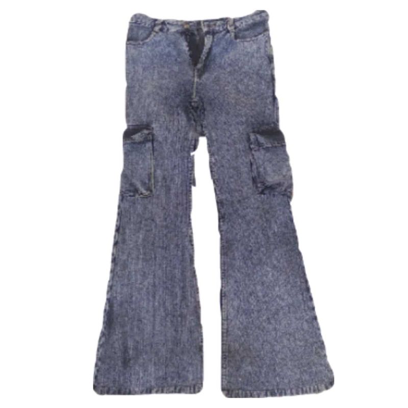 Vintage Flare Leg Cargo Jeans