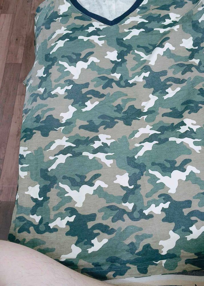 Camouflage Print  Tshirt