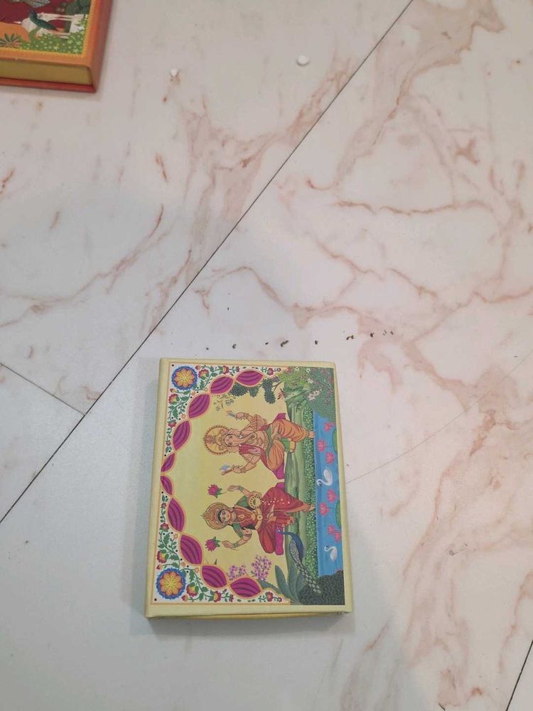 ganesh laxmin silver coin empty box