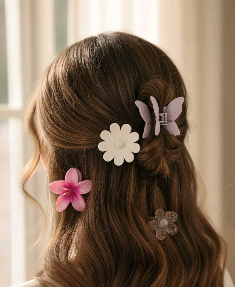 Cute Floral Hair Clip Set